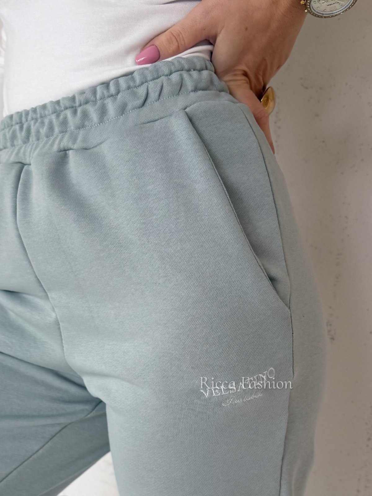 Spodnie dresowe WAVE, szałwia