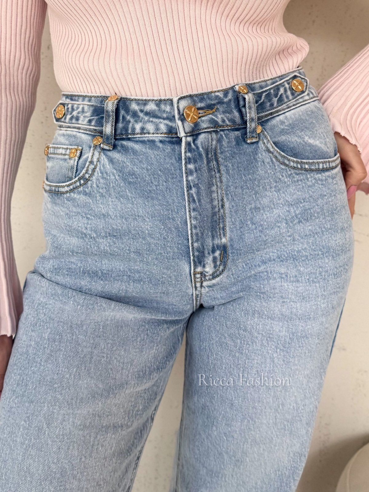 Spodnie wide leg POSH, blue