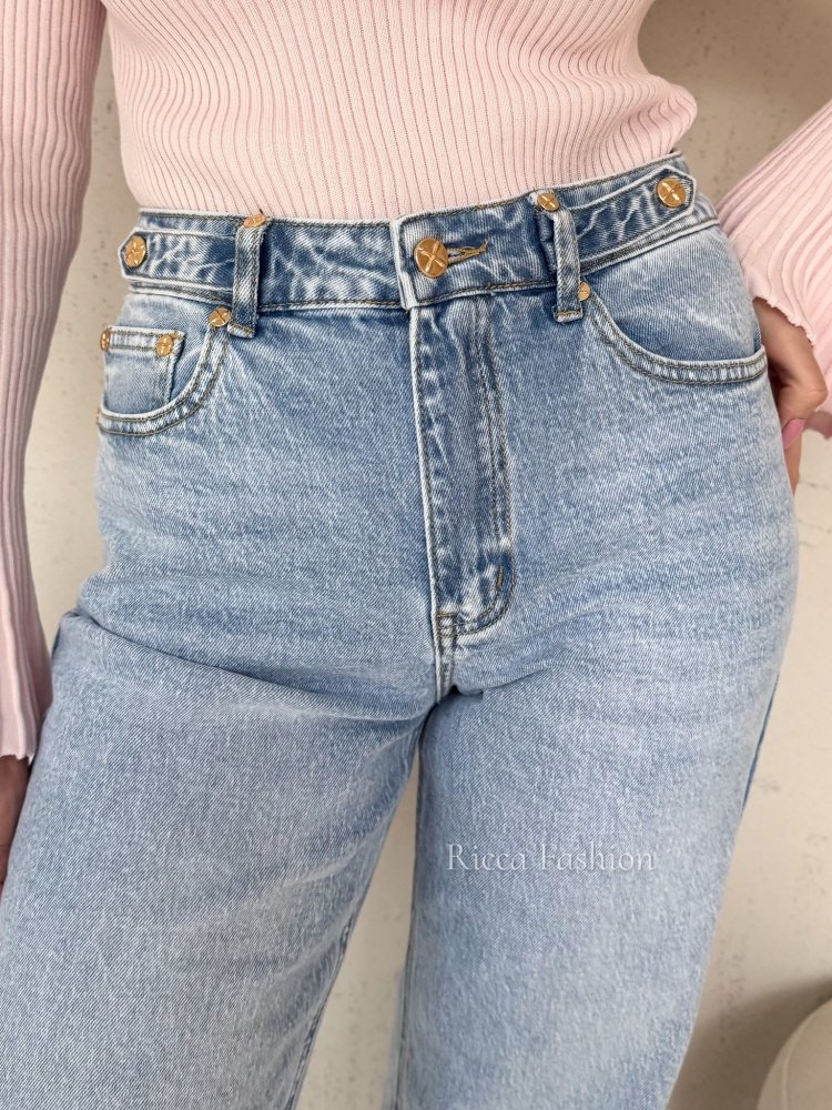 Spodnie wide leg POSH, blue