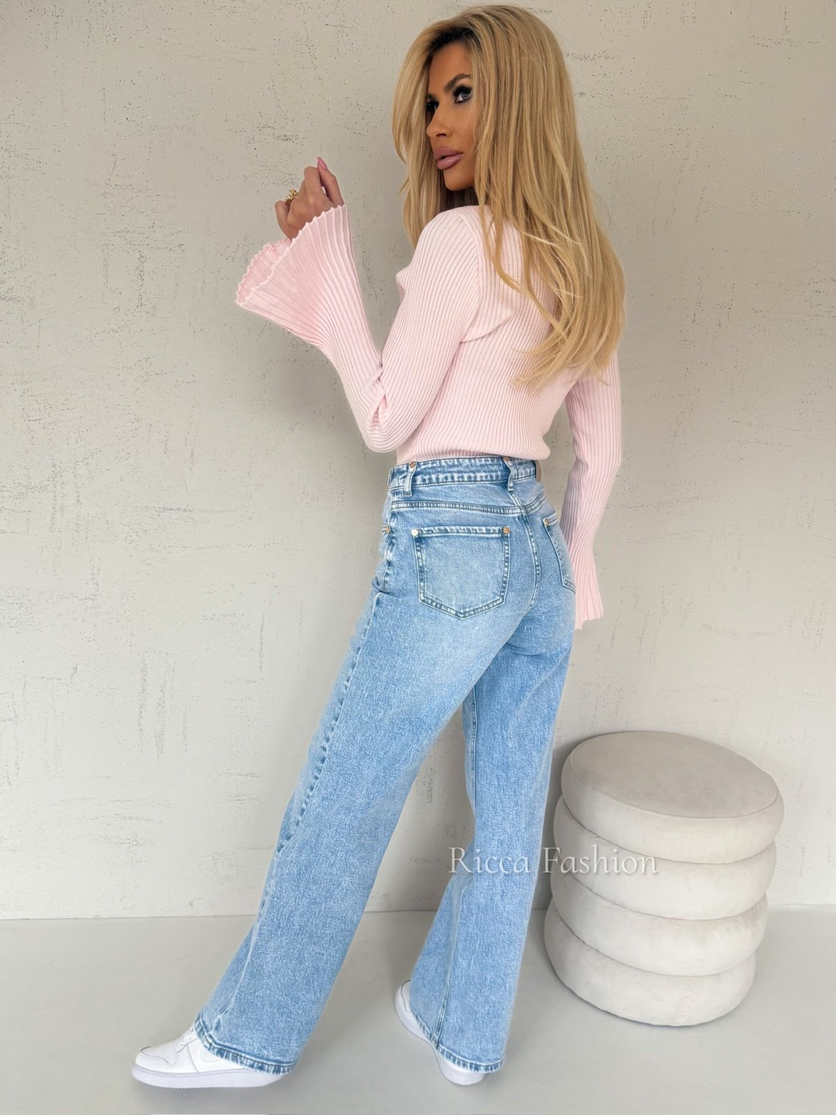 Spodnie wide leg POSH, blue