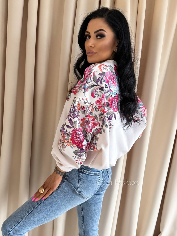 Bluza dresowa FLORISSA, nude