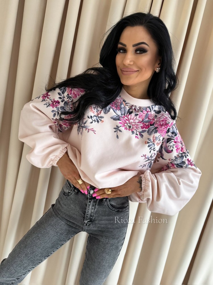 Bluza dresowa FLORISSA, morela