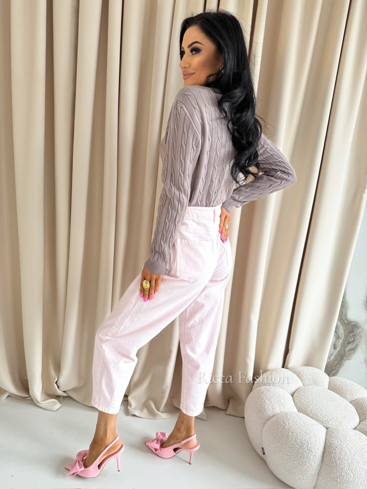 Sweter z wiskozą RALPHY, cappuccino