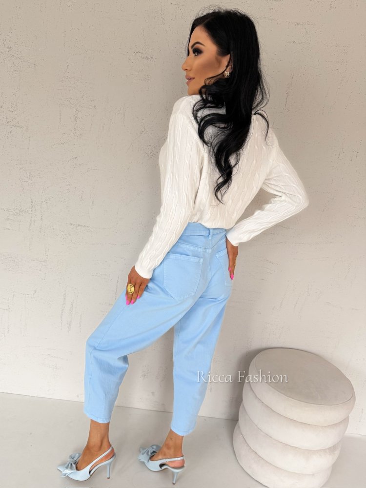 Sweter z wiskozą MURPHY, ecru