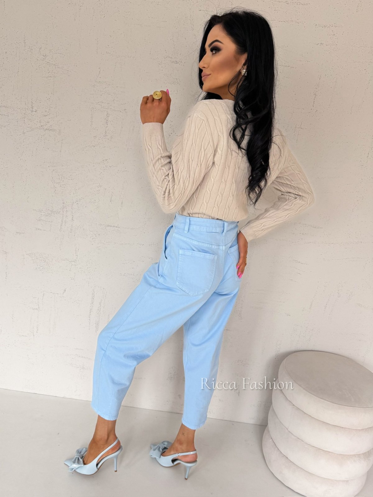 Sweter z wiskozą MURPHY, beż