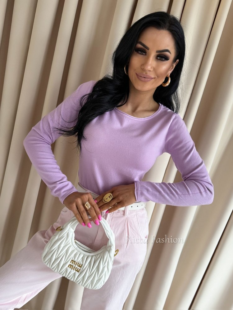 Sweter z wiskozą NATALIE, lila