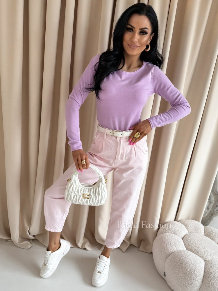 Sweter z wiskozą NATALIE, lila