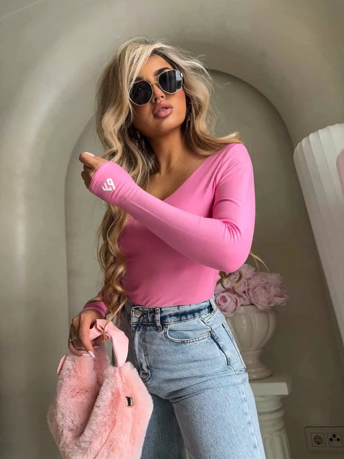 Bluzka VENEZIA, różowa