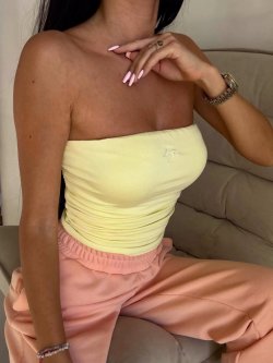 Top z wiskozy MAVEN, bananowy