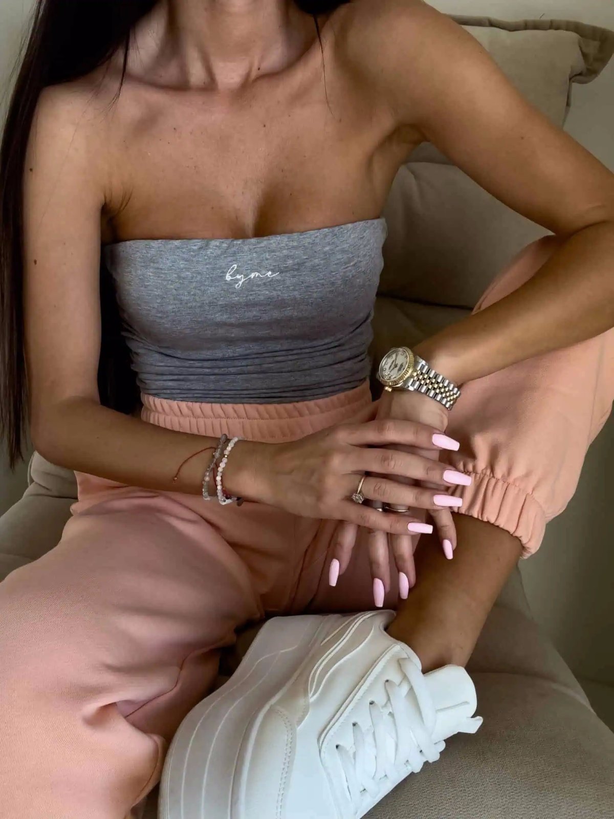 Top z wiskozy MAVEN, szary