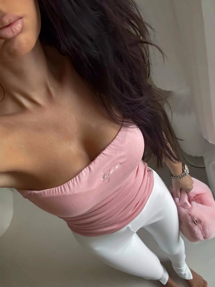 Top z wiskozy MAVEN, morelowy