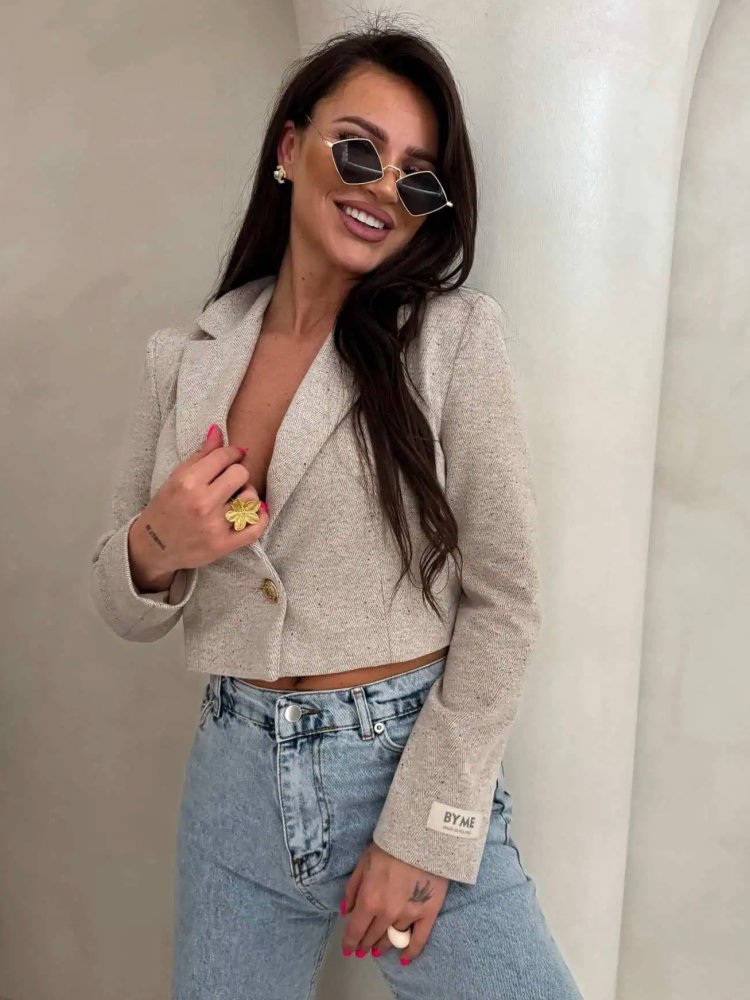 Marynarka SLIM melange, multi