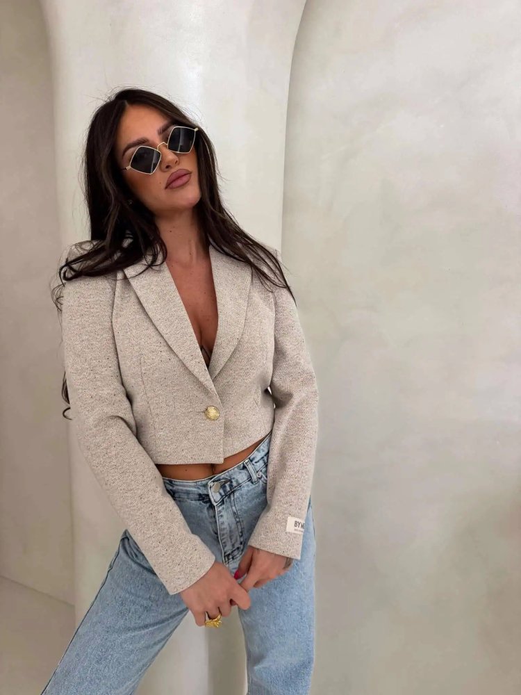 Marynarka SLIM melange, multi