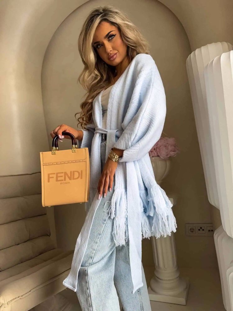 Kardigan ORIANA, baby blue