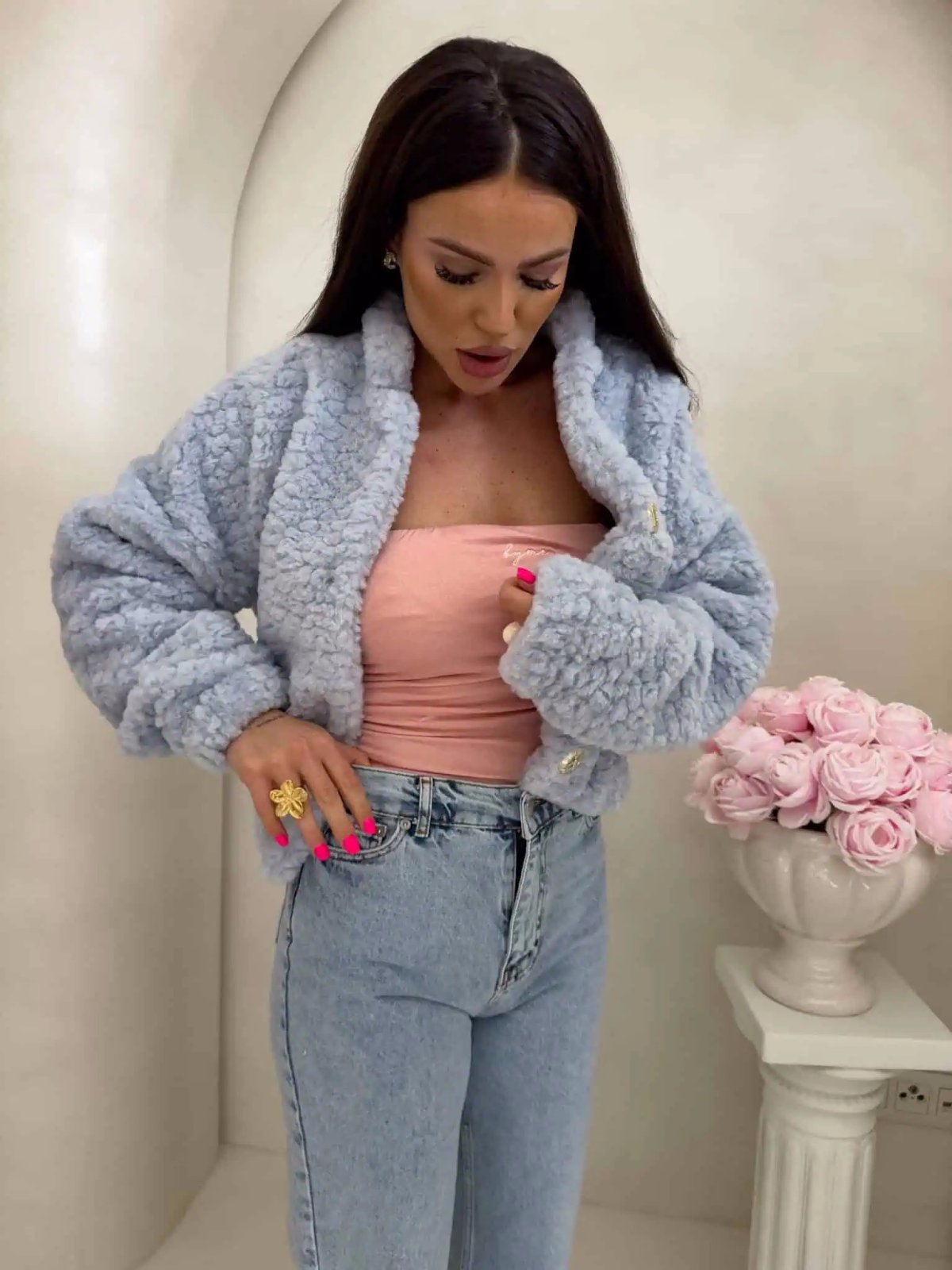 Kurtka/bomberka CLOUDY, baby blue