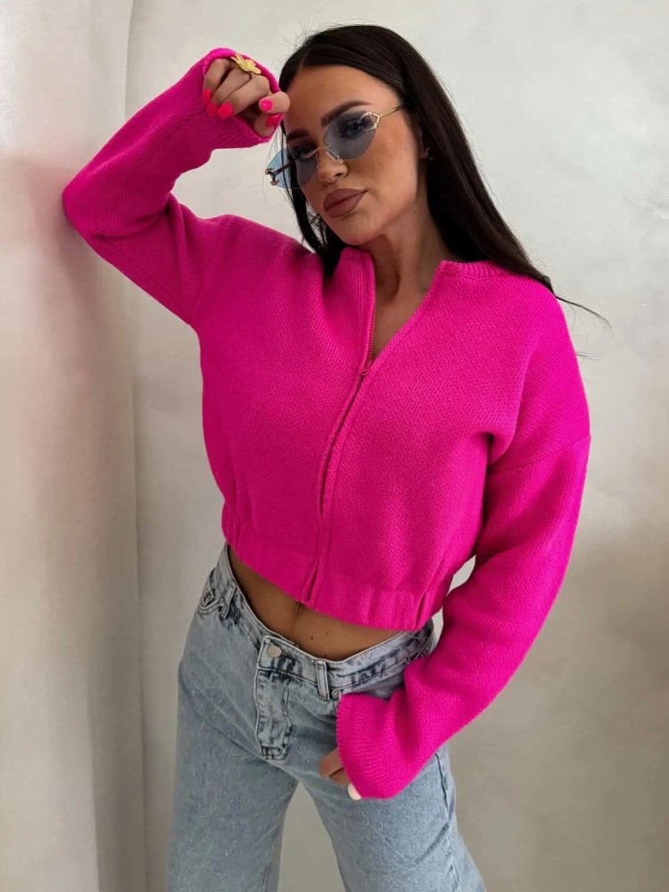 Sweter/bomberka z wełną...