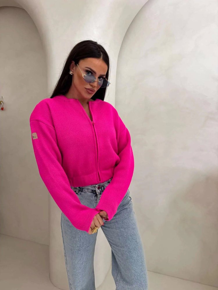 Sweter/bomberka z wełną...