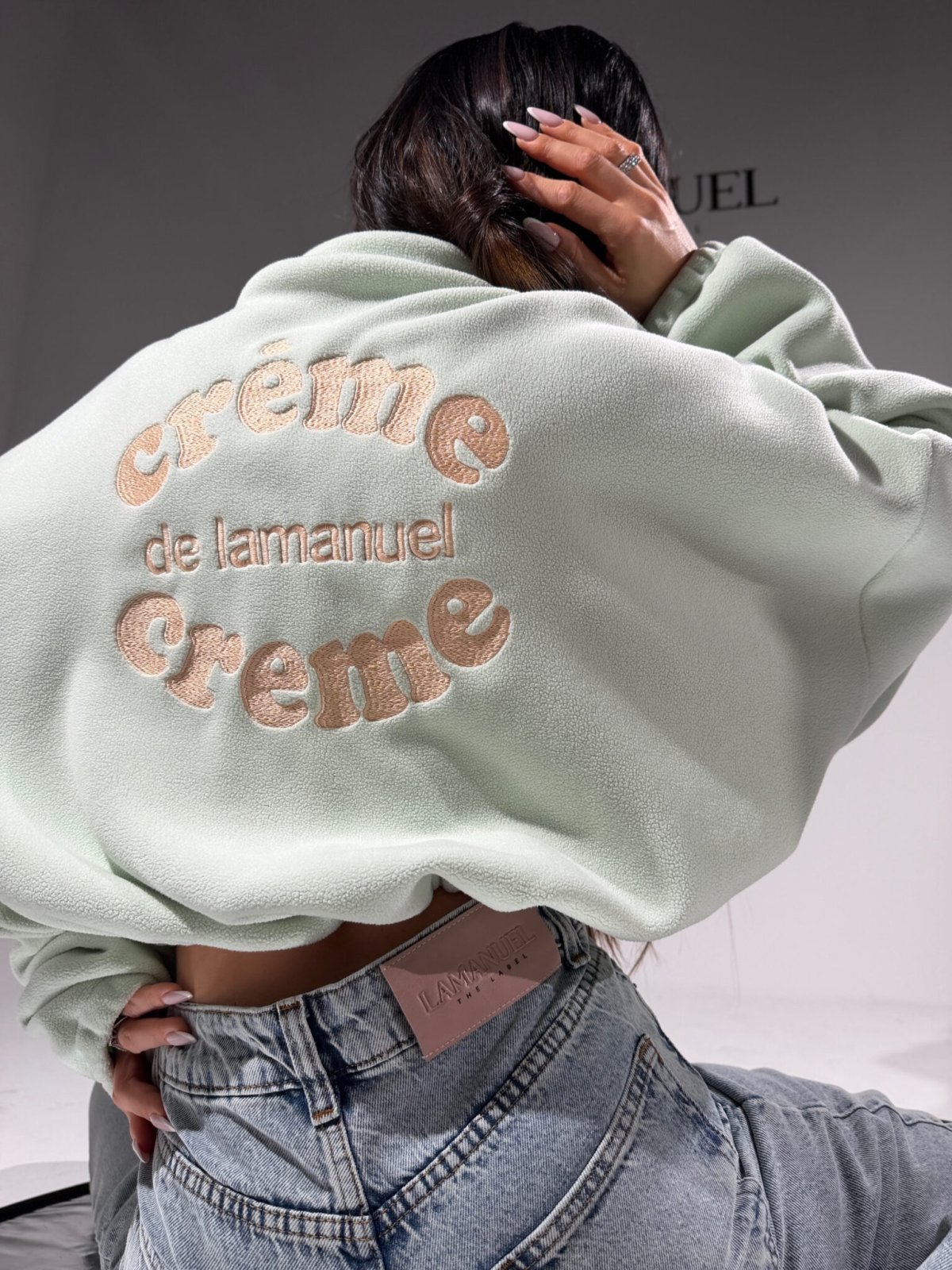 Bluza polarowa CREME, matcha