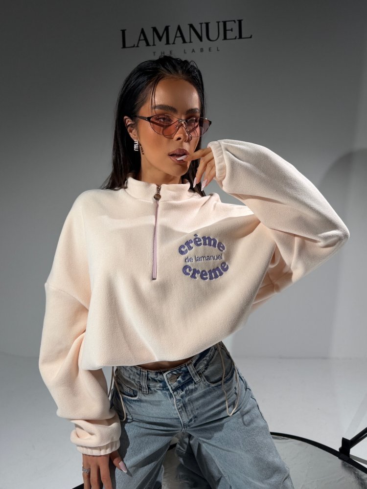 Bluza polarowa CREME, cotton