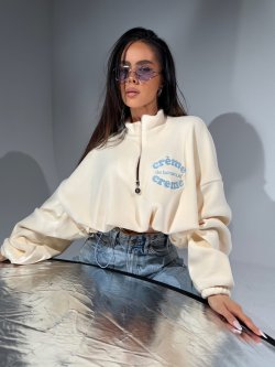 Bluza polarowa CREME, milk