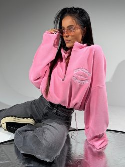 Bluza polarowa CREME, bubblegum