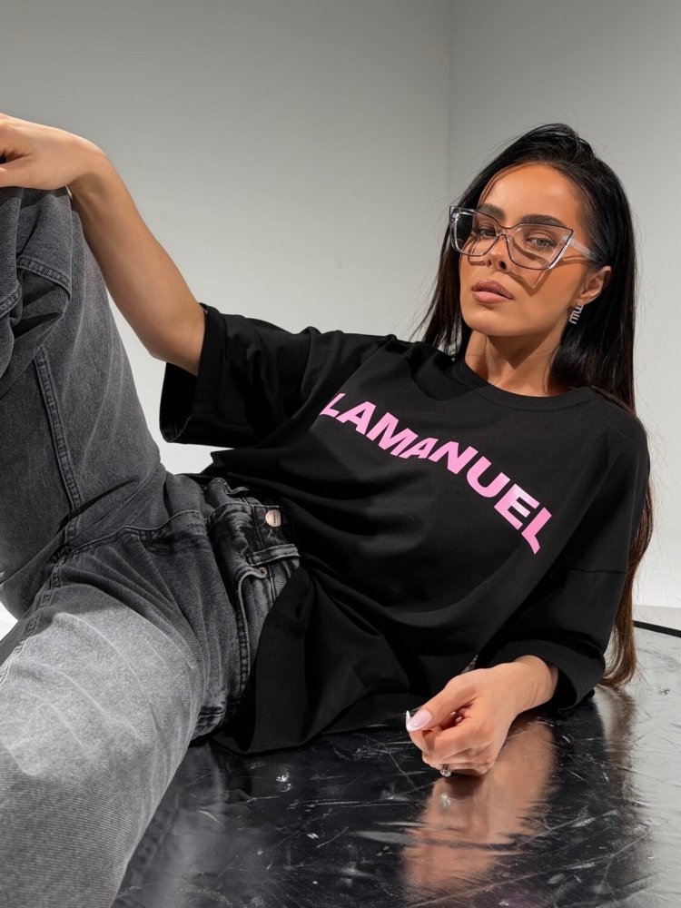 T-shirt BLANK, czarny