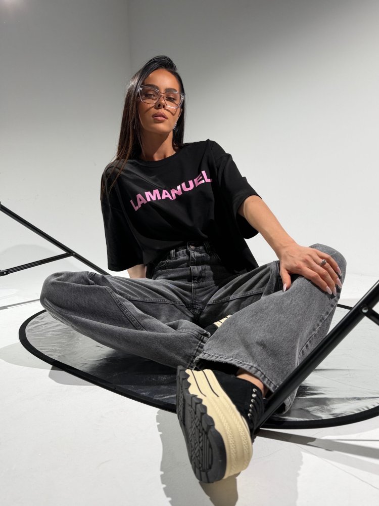 T-shirt BLANK, czarny