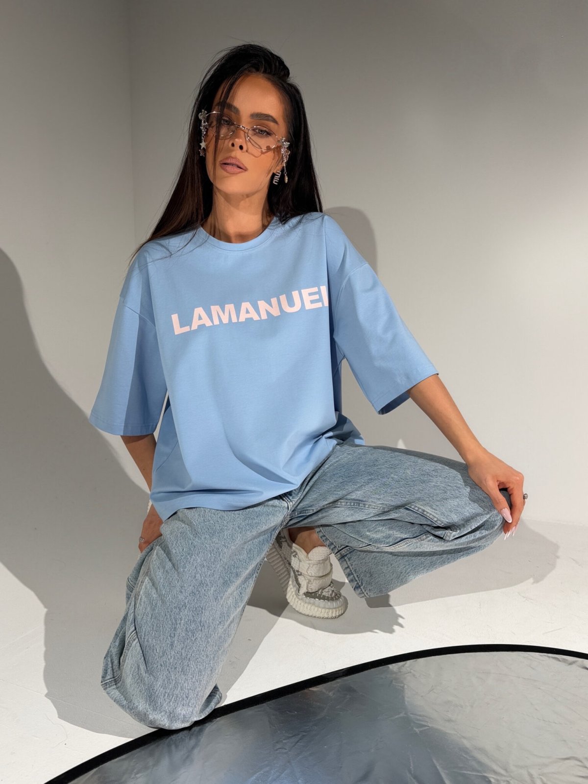 T-shirt BLANK, baby blue