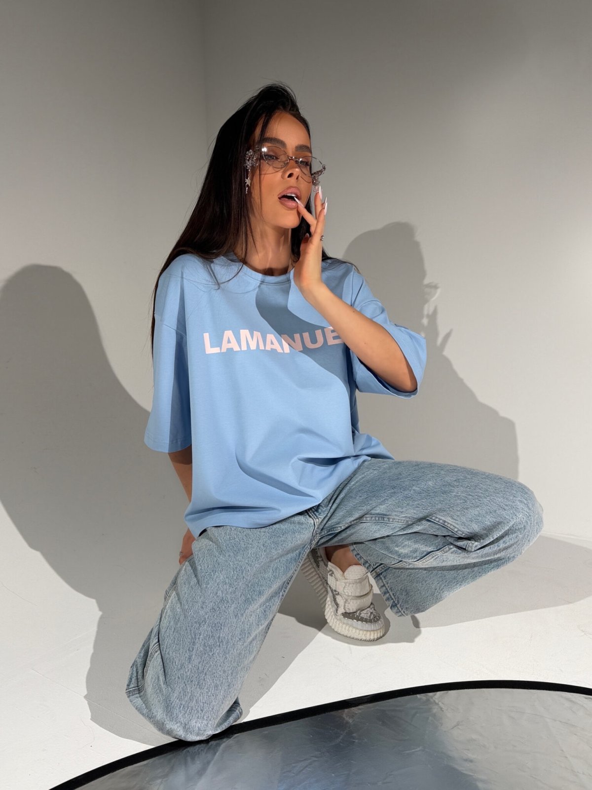 T-shirt BLANK, baby blue