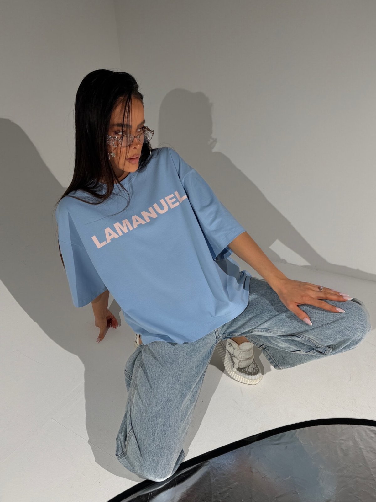 T-shirt BLANK, baby blue