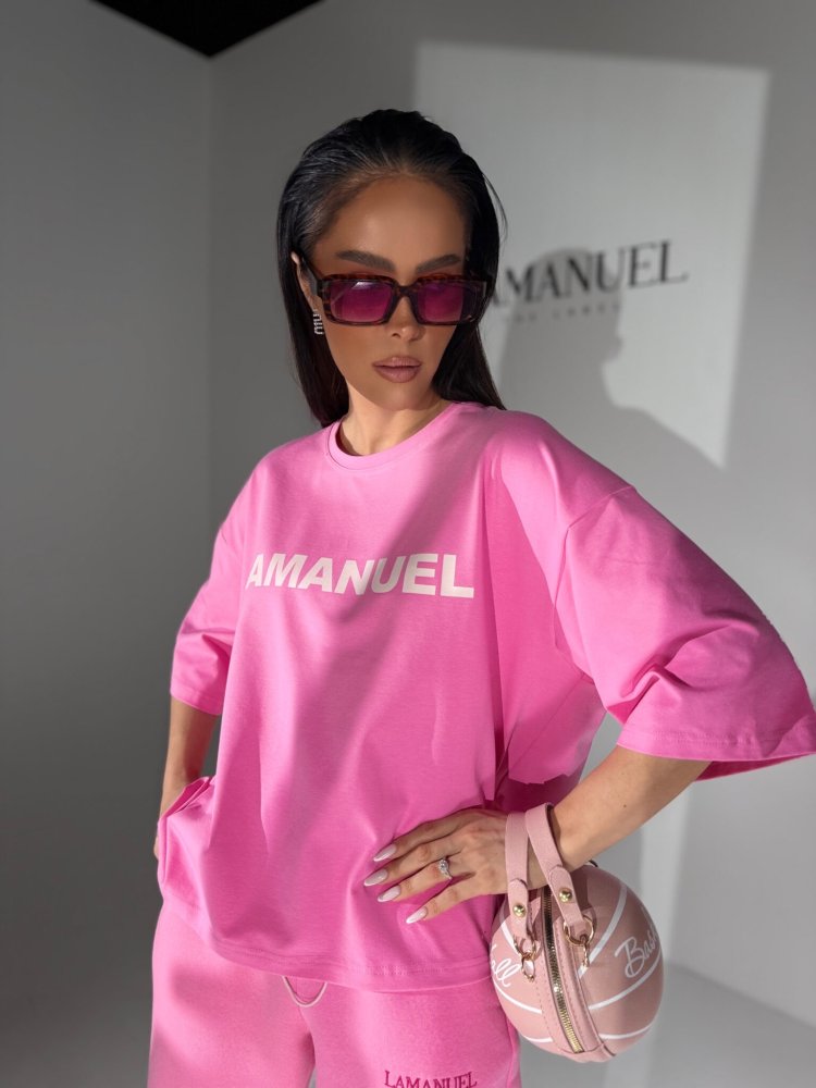 T-shirt BLANK, róż