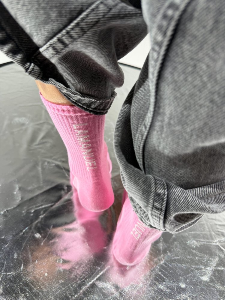 Skarpetki EDIT, baby pink