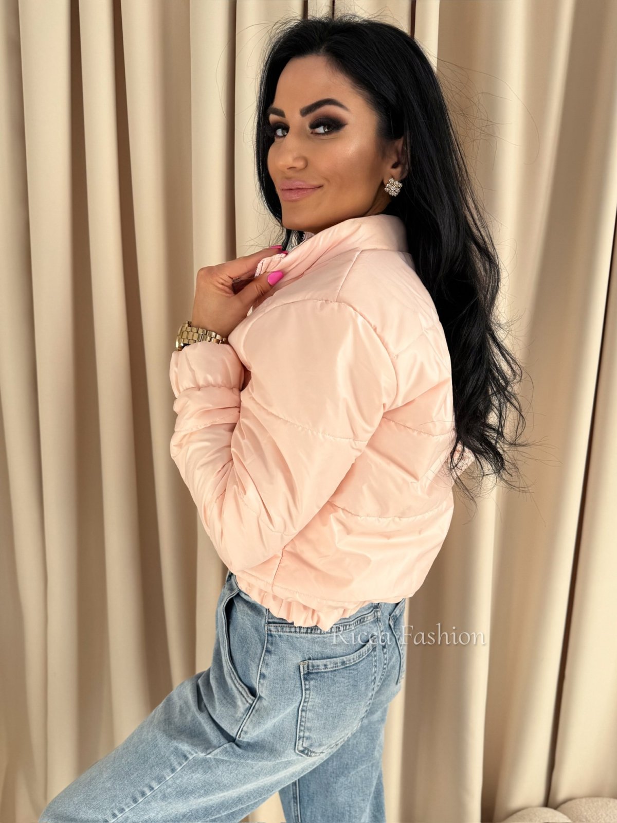 Kurtka wiosenna LATICA by Ricca, morelowa