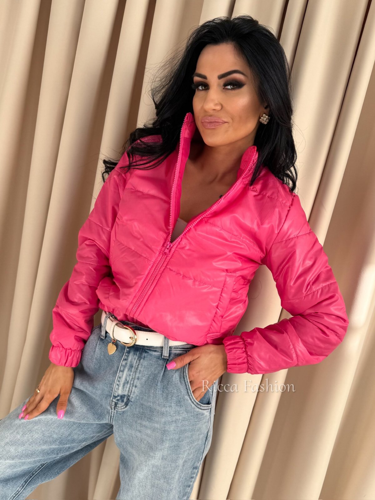 Kurtka wiosenna LATICA by Ricca, fuksja