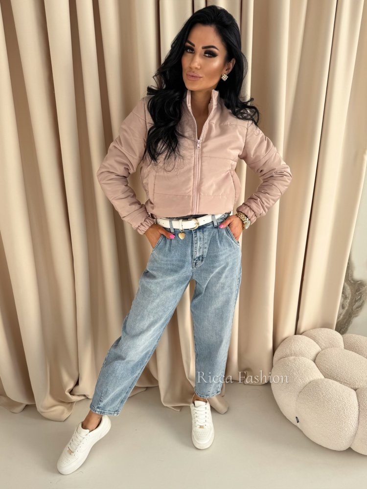 Kurtka wiosenna LATICA by Ricca, budyniowy beż