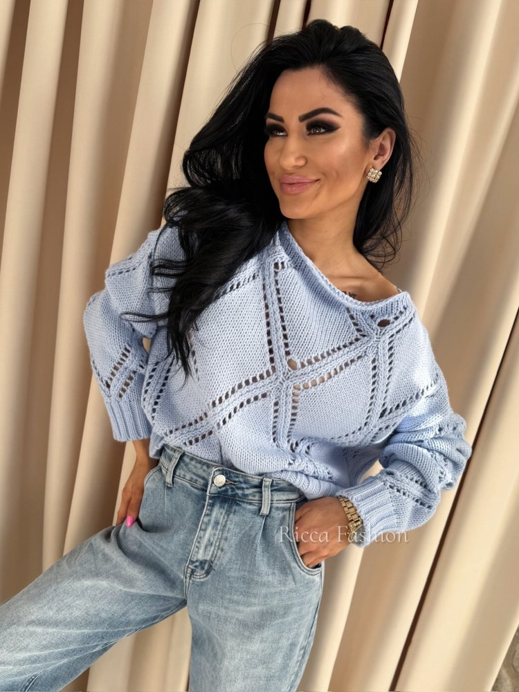 Sweter z bawełną DUFFY,...