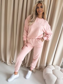 Komplet bawełniany COLORS, powder