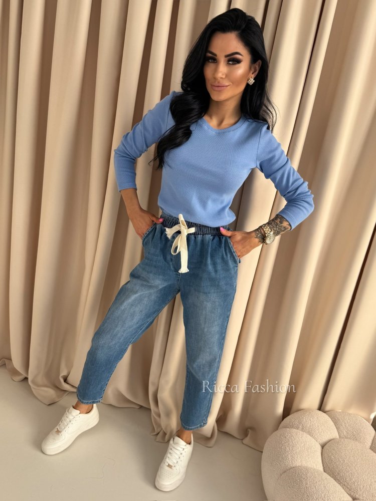 Bluzka bawełniana prążek...