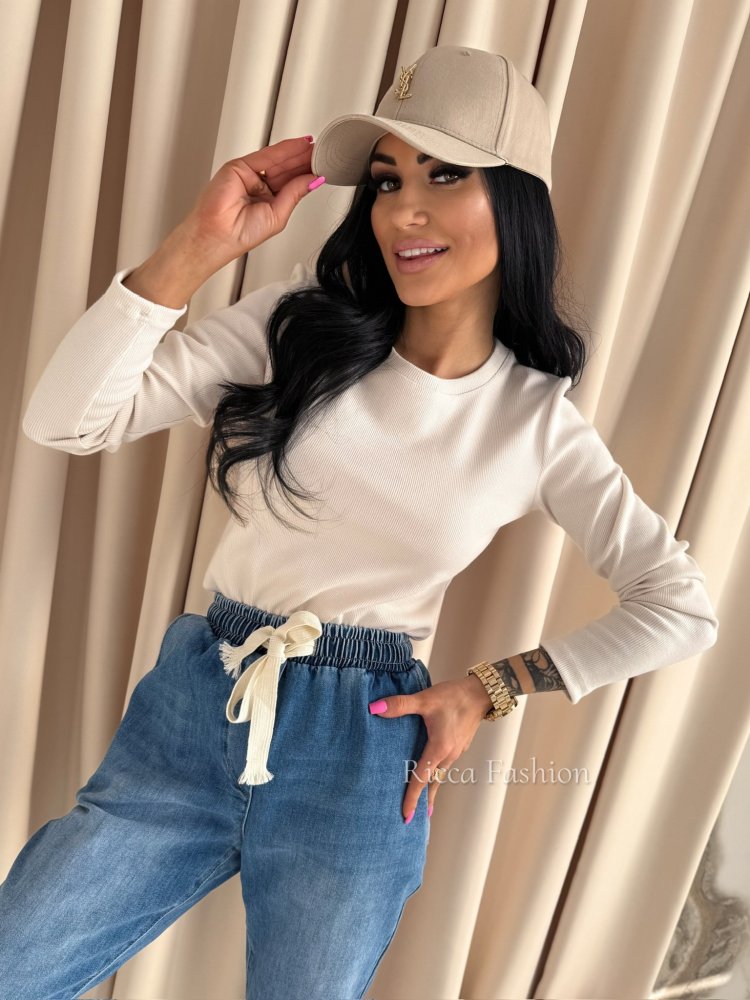 Bluzka bawełniana prążek...