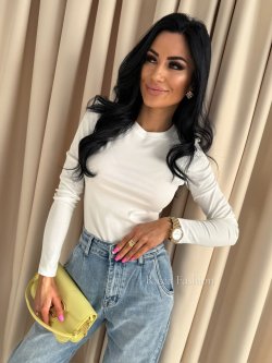 Bluzka z bawełny KATE, ecru