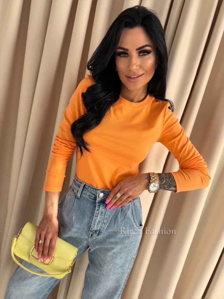 Bluzka z bawełny KATE, orange