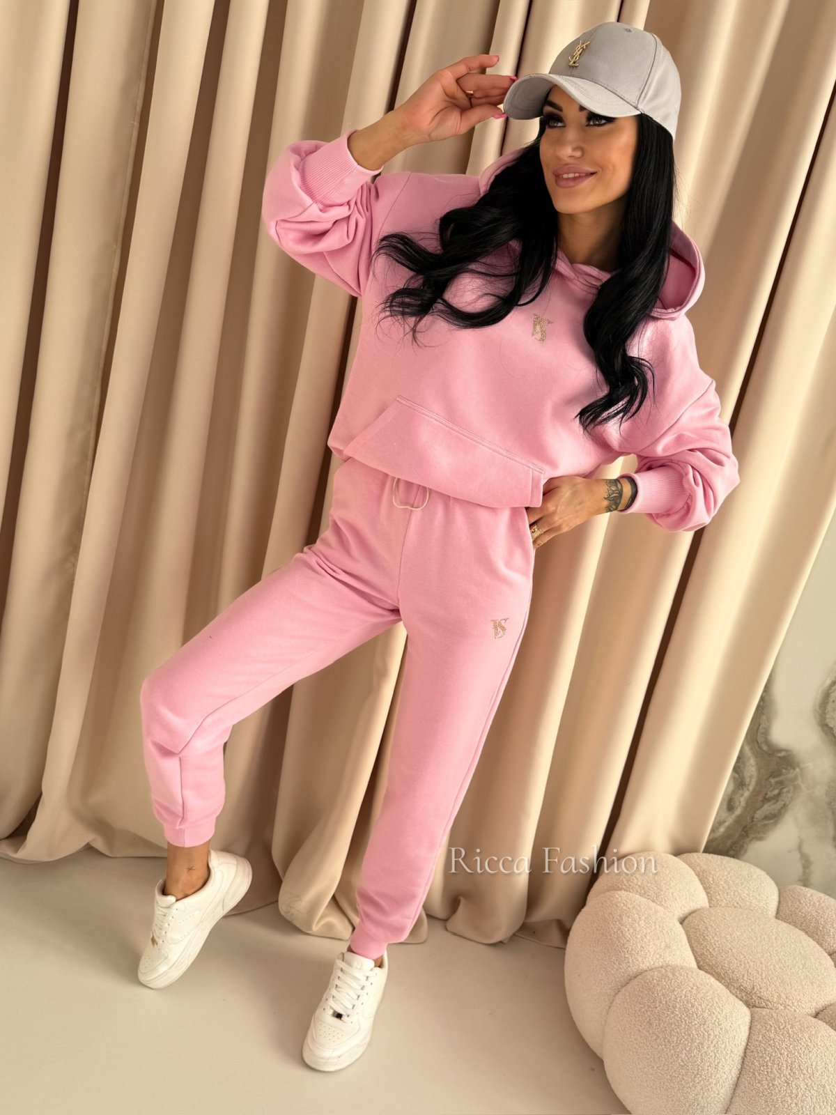 Komplet bawełniany VILLO, sweet pink