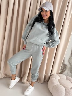 Komplet bawełniany VILLO, szałwia