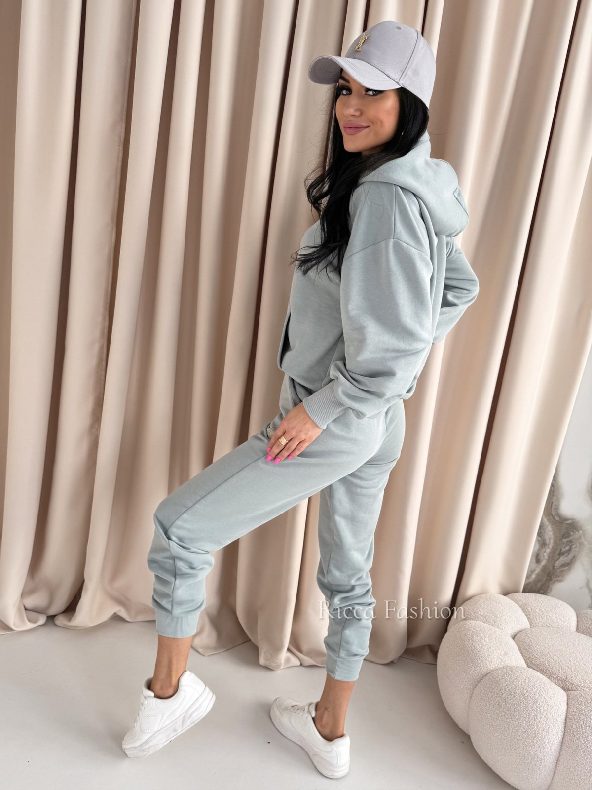 Komplet bawełniany VILLO, szałwia