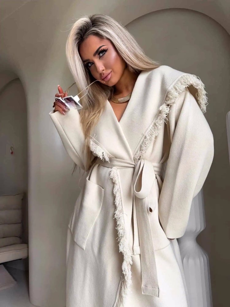 Płaszcz DIVA, jasny beż