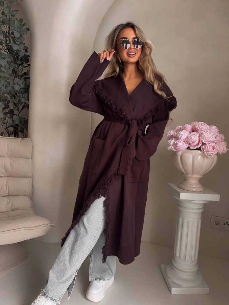 Płaszcz DIVA, czekoladowy