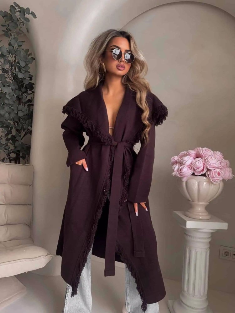 Płaszcz DIVA, czekoladowy