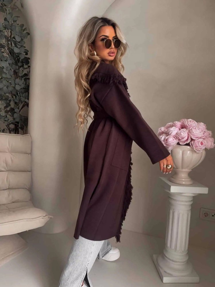 Płaszcz DIVA, czekoladowy