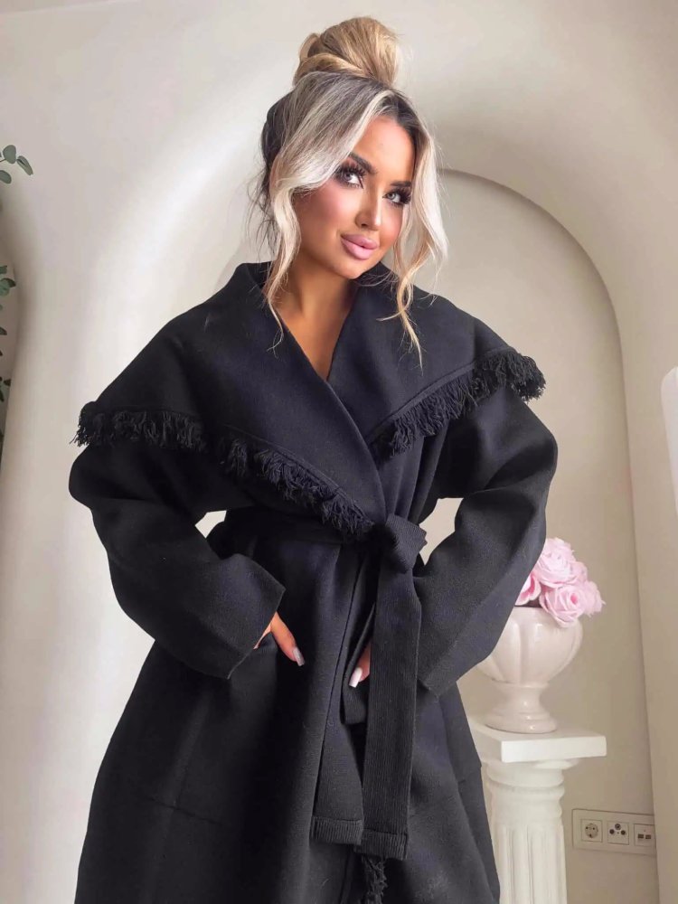 Płaszcz DIVA, czarny