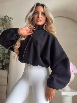 Bluza dresowa BESTIE, czarna